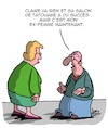 Cartoon: Tatouage (small) by Karsten Schley tagged femmes,hommes,amour,mariage,relations,separation,divorce