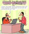 Cartoon: Technik ist SOOO nützlich (small) by Karsten Schley tagged technik,apps,smartphones,internet,körperpflege,hygiene,software,it,entwicklung,medien,gesellschaft