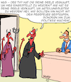 Cartoon: Teuflische Karriere (small) by Karsten Schley tagged kariiere,jobs,abteilungsleiter,management,teufel,seelen,politik,politiker,aufstieg,gesellschaft