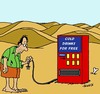 Cartoon: Umsonst (small) by Karsten Schley tagged wüste klima hitze ernährung technik männer energie