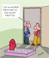 Cartoon: Unisex-Toiletten (small) by Karsten Schley tagged unisex,arbeitgeber,arbeitnehmer,karriere,industrie,sex,vielfalt,gesellschaft