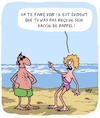 Cartoon: Vaccination de Rappel (small) by Karsten Schley tagged corona,vaccination,vacances,plage,hommes,femmes,politique,sante