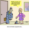 Cartoon: Vergesslichkeit (small) by Karsten Schley tagged vergesslichkeit,demenz,alter,gesundheit,ehe,liebe,familie,männer,frauen,beziehungen,zombies,horror,filme,unterhaltung,kino