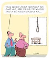 Cartoon: Verkaufsschlager (small) by Karsten Schley tagged verkäufer,handel,umsatz,kunden,selbstmord,tod,business,wirtschaft,gesellschaft