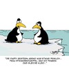 Cartoon: Voll peinlich! (small) by Karsten Schley tagged mode,kleidung,parties,frauen,natur,pinguine,tiere,antarktis