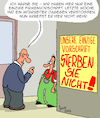 Cartoon: Vorschriften (small) by Karsten Schley tagged vorschriften,industrie,produktion,regeln,arbeitgeber,arbeitnehmer,sicherheit,leben,tod,wirtschaft,fabriken,gesundheit,gesellschaft