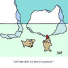 Cartoon: Warnung! (small) by Karsten Schley tagged natur,tiere,eis,meere,klima,fische