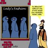 Cartoon: Was zum Anziehen (small) by Karsten Schley tagged religion,muslime,islam,frauen,mode,damenmode