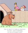 Cartoon: Weihnachtsgeschenk für den Hund (small) by Karsten Schley tagged haustiere,hunde,weihnachten,geschenke,briefträger,festtage,religion,christentum,gesellschaft