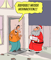 Cartoon: Weisse Weihnachten!! (small) by Karsten Schley tagged weihnachten,feiertage,religion,weihnachtsmann,geschenke,drogen,kokain,christentum,mythen,legenden,gesellschaft