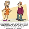 Cartoon: Wenn Frauen Fragen stellen... (small) by Karsten Schley tagged frauen,männer,ehe,liebe,beziehungen,mode,gewicht,übergewicht,diäten,gesundheit