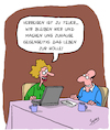 Cartoon: Zu teuer (small) by Karsten Schley tagged ehe,liebe,beziehungen,reisen,tourismus,geld,preise,ehestreit,männer,frauen