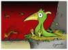 Cartoon: Learning to fly (small) by Egero tagged pterodactyl,egero,oliver,eger