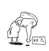 Cartoon: Forty Percent (small) by urbanmonk tagged politics