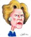 Cartoon: The Iron Lady (small) by urbanmonk tagged politicians,caricature,portrait,movies