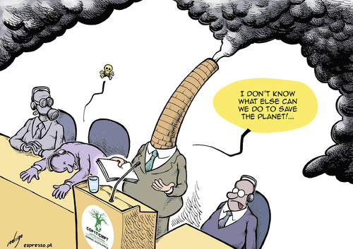 Cartoon: Durban summit (medium) by rodrigo tagged environment,pollution,earth,summit,climate,durban