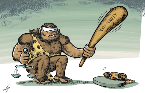 Cartoon: Executiolithic (medium) by rodrigo tagged deathpenalty,justice,law,executions,humanrights,israel,palestine,usa,india,texas,violence,crime,ethics,terrorism,world,international,politics,society,china,drugtrafficking,deathpenalty,justice,law,executions,humanrights,israel,palestine,usa,india,texas,violence,crime,ethics,terrorism,world,international,politics,society,china,drugtrafficking