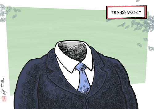 Cartoon: Transparent politics (medium) by rodrigo tagged politics,transparency,accountability,politicians,secrecy,corruption