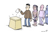 Cartoon: Almost democratic elections (small) by rodrigo tagged elections,democracy,ballots,voting,freedom