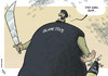 Cartoon: Dwarfing Al Qaeda (small) by rodrigo tagged isis islamic state iraq syria killings jihad jihadists sunni shia