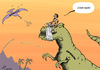 Cartoon: Economic opinion (small) by rodrigo tagged economic opinion analysis trex dinosaur market