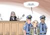 Cartoon: Madoff sentence (small) by rodrigo tagged madoff,sentence,trial,150,years,jail,fraud,scheme,crime,financial