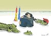 Cartoon: Spain turns lefter (small) by rodrigo tagged spain,elections,left,podemos,psoe,politics,europe,catalonia,crisis,economy