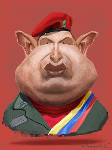 Cartoon: hugo chavez (medium) by alvarocabral tagged caricature,caricatura