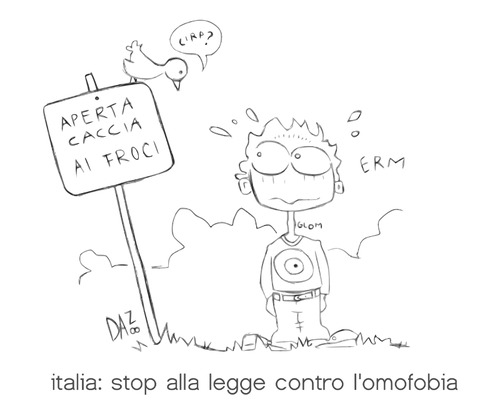 Cartoon: cronache dal medioevo (medium) by dan8 tagged omofobia,politica,religione,italia,medioevo