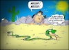 Cartoon: Wassermangel (small) by Mittitom tagged klimawandel,wüste,sand,schlange,sonne,durst,wasser,wassermangel,natur,touristen