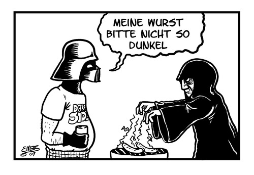 Cartoon: Vader Privat 4 (medium) by embe tagged darth,vader,privat,embe
