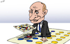 Cartoon: Twister (small) by cartoonistzach tagged russia,ukraine,putin,twister,war,invasion,game