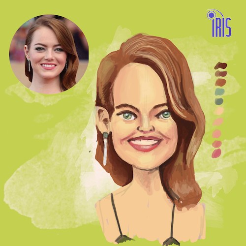 Cartoon: caricature of emma Stone (medium) by Gamika tagged caricature,of,emma,stone