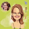 Cartoon: caricature of emma Stone (small) by Gamika tagged caricature,of,emma,stone
