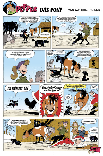 Cartoon: Pepper rettet den Nikolaus (medium) by Kringe tagged tierarzt,pudel,pony,pepper,nikolaus,nikolaus,pudel,tierarzt,tiere,pferde,comic