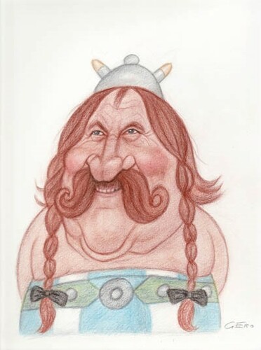 Cartoon: Gerard Depardieu (medium) by Gero tagged caricature