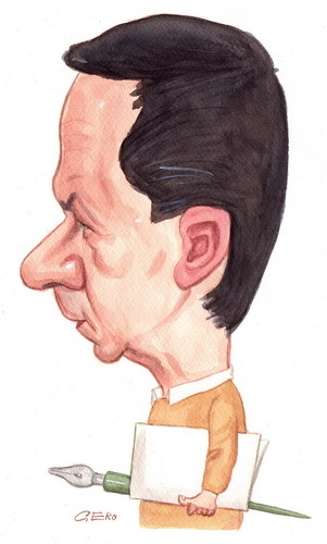 Cartoon: Senad Nadarevic (medium) by Gero tagged caricature