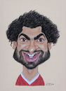 Cartoon: Mohamed Salah (small) by Gero tagged caricature