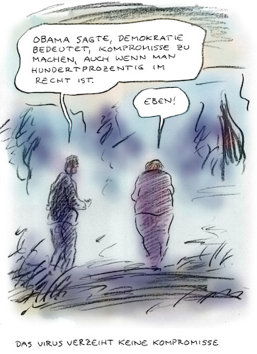 Cartoon: Unverzeihlich (medium) by Bernd Zeller tagged kanzlerin