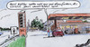 Cartoon: Köhler und die Benzinpreise (small) by Bernd Zeller tagged benzinpreis,horst,köhler,bundepräsident