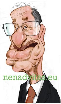 Cartoon: Alan Greenspag (medium) by Nenad Vitas tagged usa,banking,finances,portrait,wall,street,nacional,bank