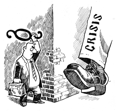 Cartoon: crisis solution (medium) by Nenad Vitas tagged crisis