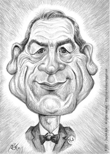 Cartoon: Tommy Lee Jones (medium) by Portraits-Karikaturen tagged caricature,karikatur,jones,lee,tommy