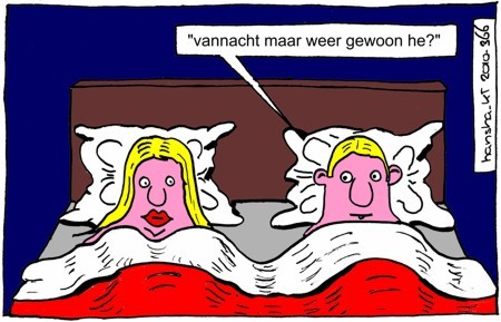 Cartoon: Ht dagelijkse leven Van Koos en (medium) by hansha tagged koo,thea,relatie,hansha
