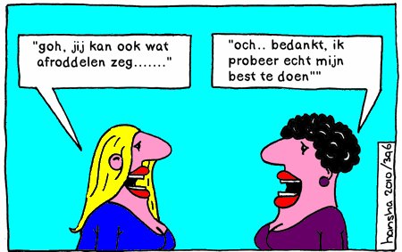 Cartoon: Ht dagelijkse leven Van Koos en (medium) by hansha tagged koo,thea,relatie,hansha