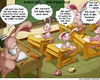 Cartoon: Karnickel (small) by Charmless tagged hase,karnickel,schule,berufsschule,lehrer