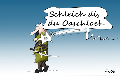 Cartoon: Wien wehrt sich (medium) by Fish tagged wien,österreich,is,angriff,terror,isis,kurz