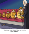 Cartoon: Nesting Dolls Scam (small) by noodles tagged nesting dolls movie theater ticket noodles film
