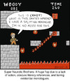 Cartoon: Super Neurotic Brothers (small) by noodles tagged video games mario dante inferno literature