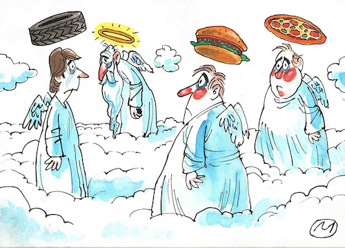 Cartoon: angels (medium) by zule tagged angels